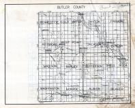 Butler County Map, Iowa State Atlas 1930c